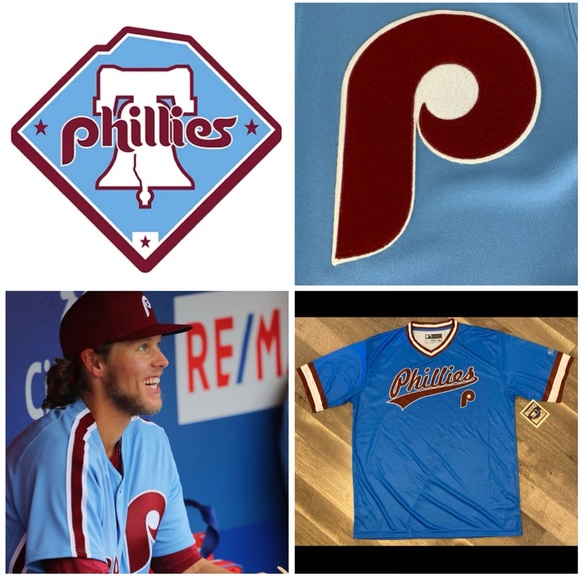 ๐๐โพ๏ธ PHILLIES RETRO PULL ON JERSEYโพ๏ธ๐๐ - Picture 1 of 14